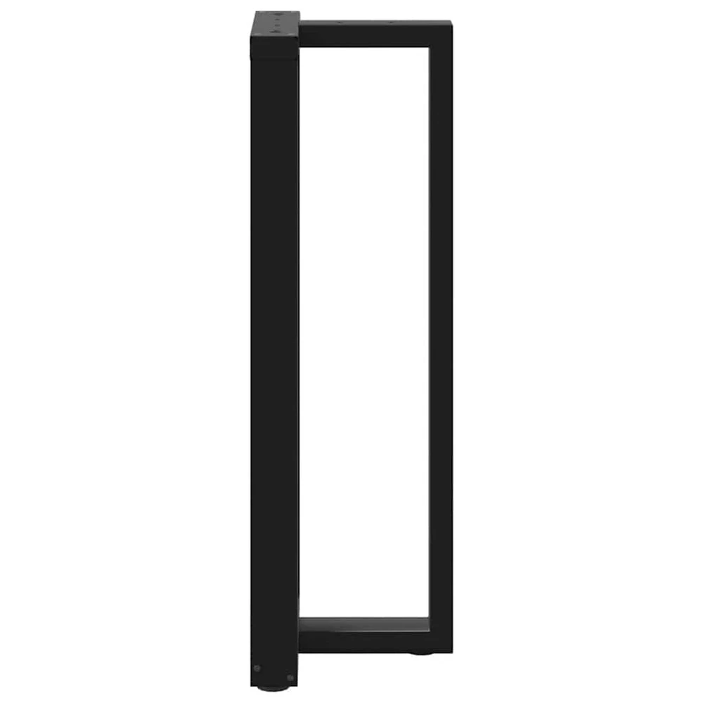 Baro stalo kojos, T formos, 2 vnt., juodos, 50x35x(110-111) cm, plienas