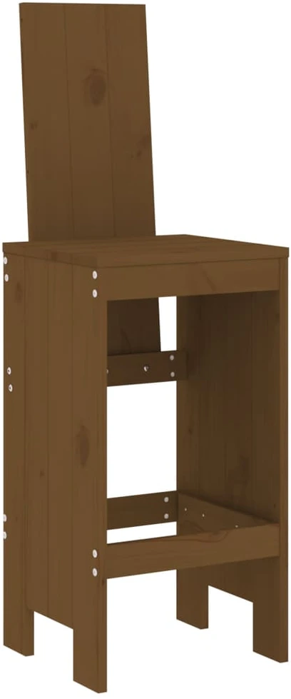 Baro taburetės, 2vnt., medaus rudos, 40x42x120cm, pušis