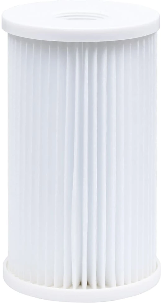 Baseinas su pakabinamu skimeriu ir siurbliu, baltas, 350x90cm