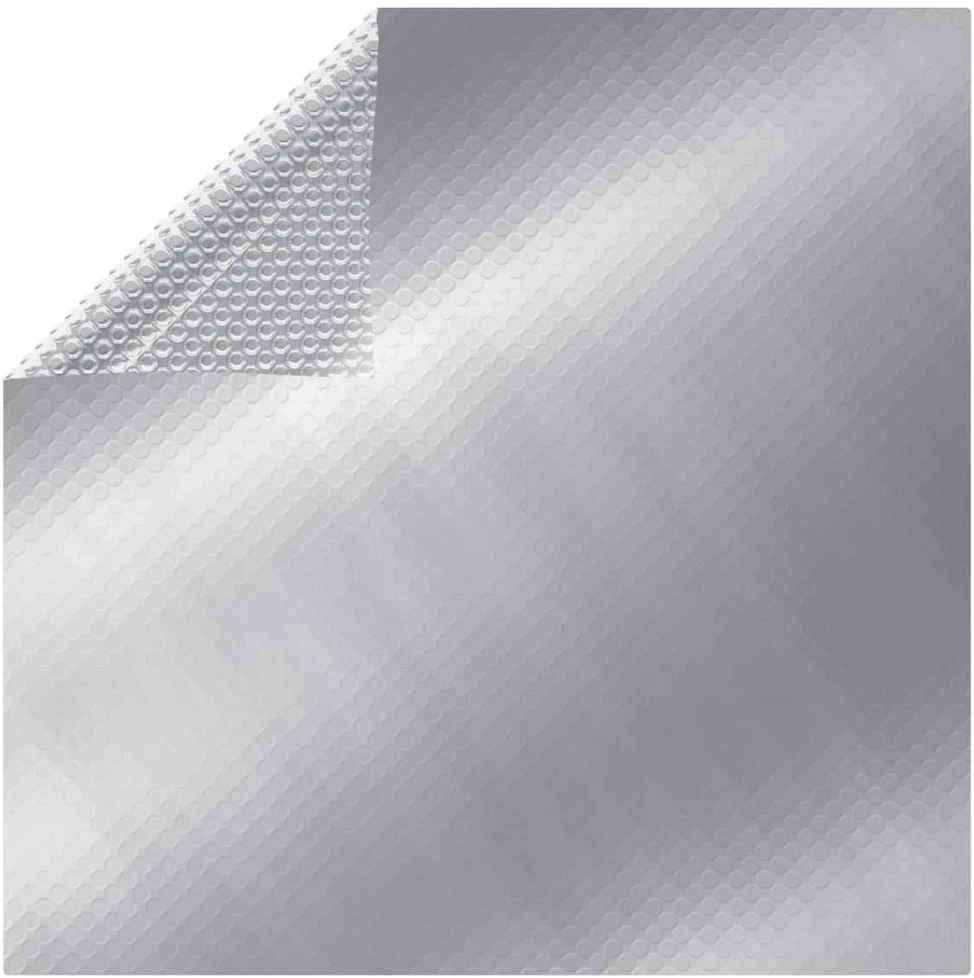 Baseino uždangalas, sidabrinis, 1000x600cm, PE, stačiakampis