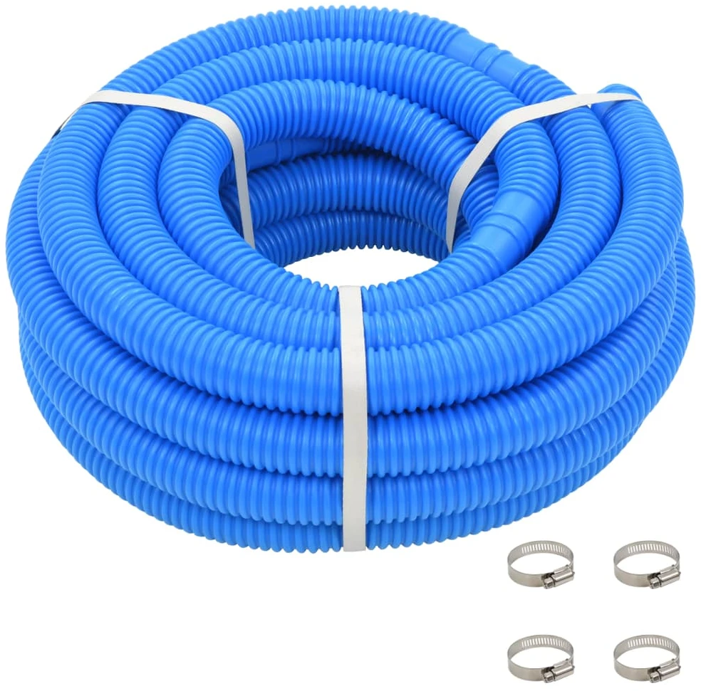 Baseino žarna su spaustuvais, mėlyna, 38 mm, 12 m