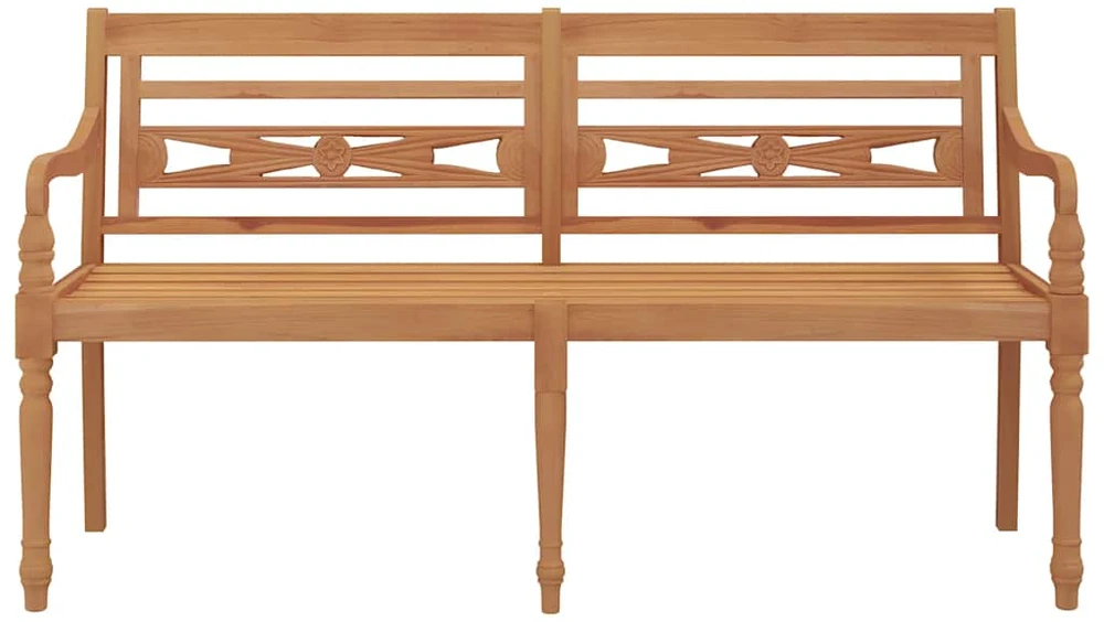 Batavia suoliukas, 150cm, tikmedžio medienos masyvas