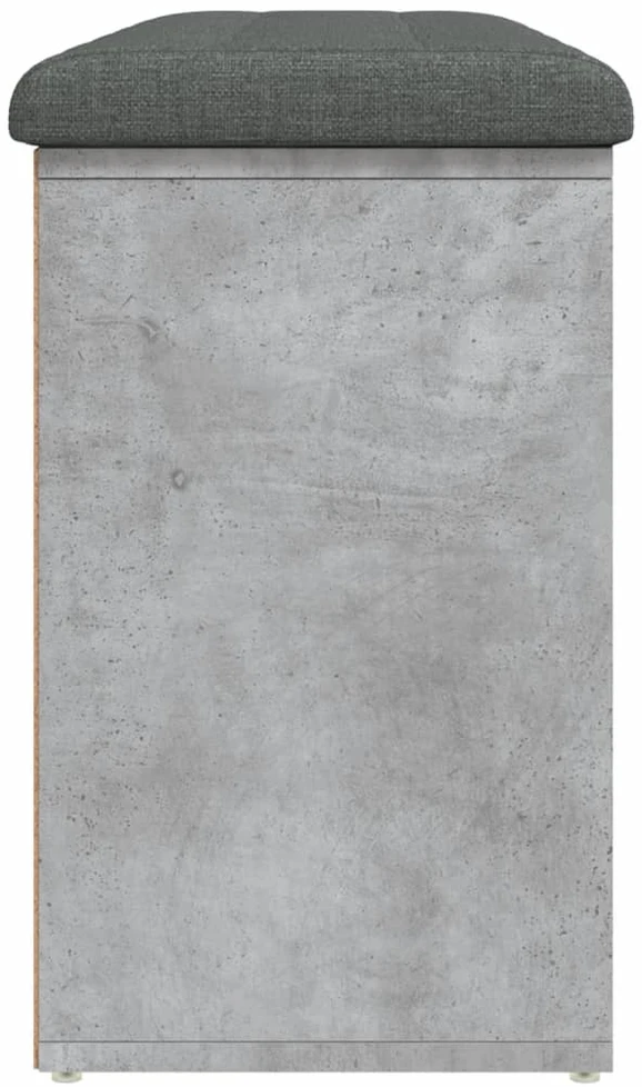 Batų suoliukas, betono pilkas, 102x32x50cm, apdirbta mediena