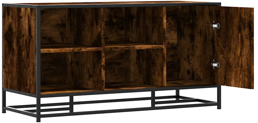 Batų suoliukas, dūminio ąžuolo, 100x40x53,5 cm, mediena/metalas