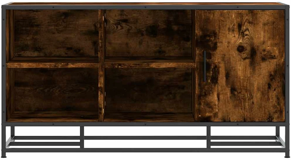 Batų suoliukas, dūminio ąžuolo, 100x40x53,5 cm, mediena/metalas