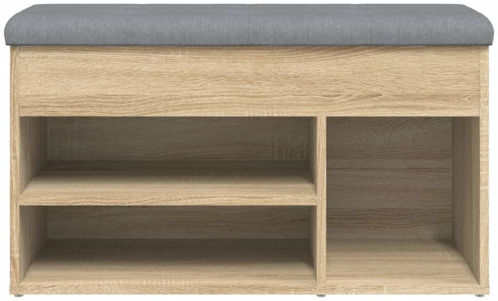 Batų suoliukas, sonoma ąžuolo, 82x32x45,5cm, apdirbta mediena