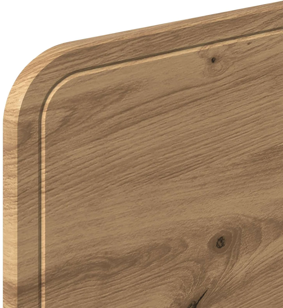 Lova Bed Frame with Storage and Headboard Artisan Oak 180 x 200 cm