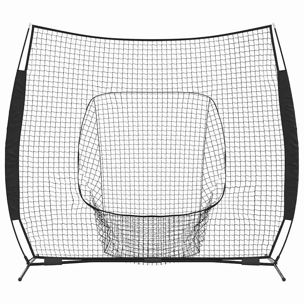 Beisbolo treniruočių tinklas Juoda 250 x 106 x 209 cm