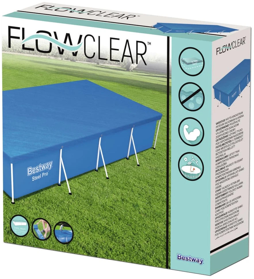 „BestWay“ baseino danga „Flowclear“ (4,00 m x 2,11 m) Mėlyna