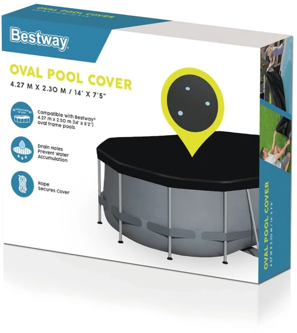 Bestway Flowclear Baseino uždangalas, 418x230cm