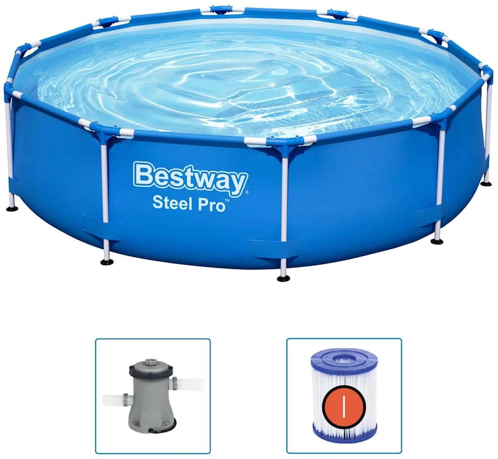 Karkasinis baseinas su siurbliu Bestway Steel Pro  56679 305x76cm