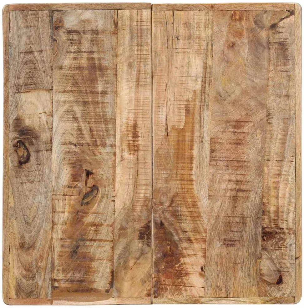 Bistro staliukas, 60x60x77cm, neapdorota mango mediena