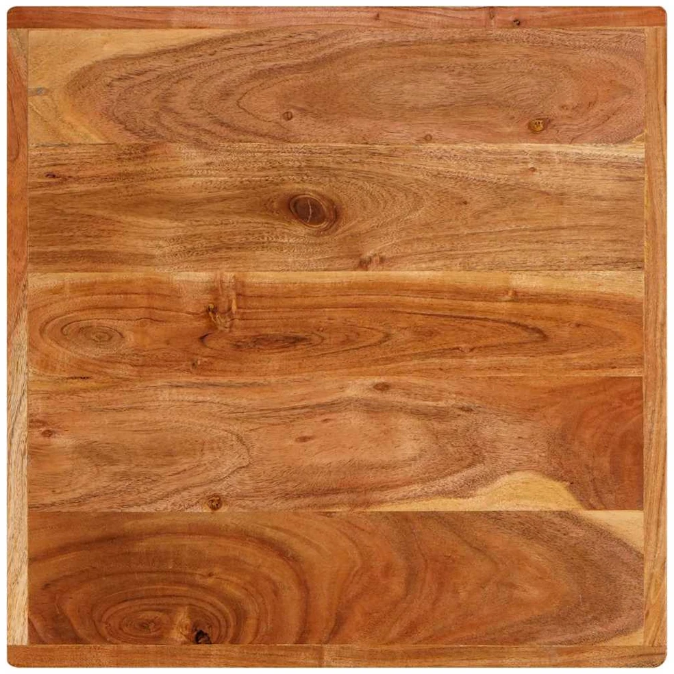 Bistro stalas 50 x 50 x 76 cm Kietos akacijos mediena Ruda