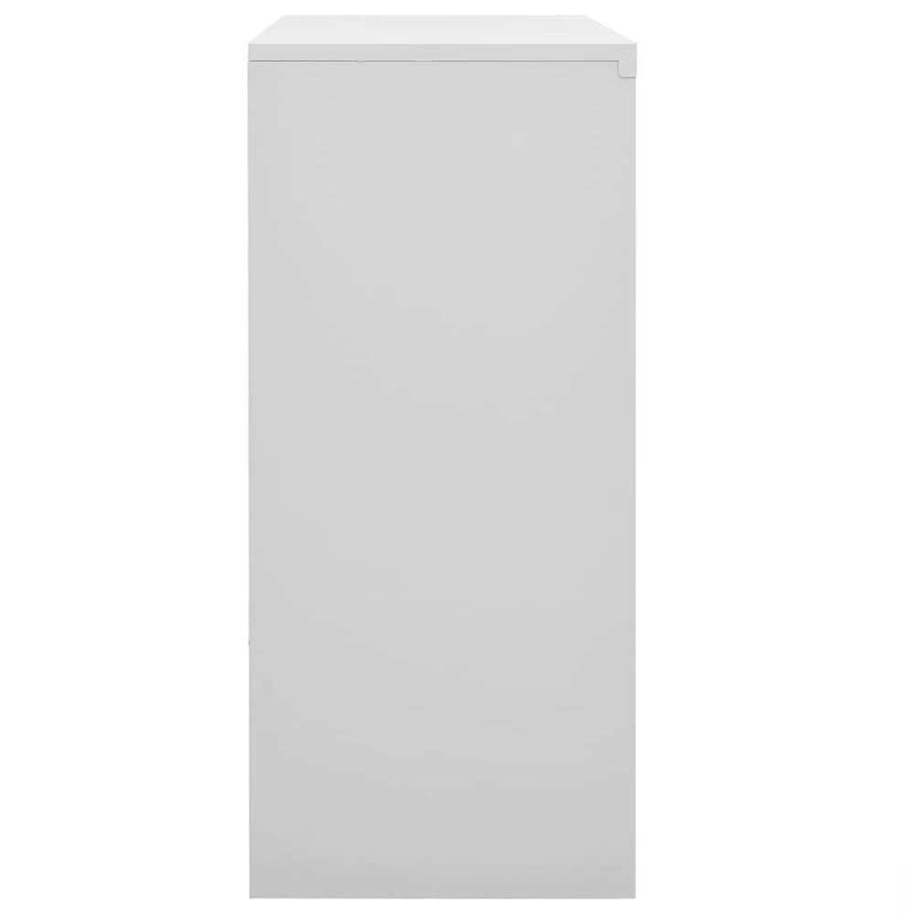 Biuro spintelė su stumdomom durim, pilka, 90x40x90cm, plienas