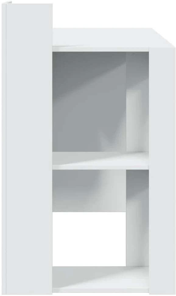 Biuro stalas, baltos spalvos, 103,5x56,5x94cm, apdirbta mediena