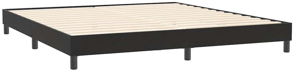 Box Spring Lova be čiužinio Juoda 200x220 cm aksomas