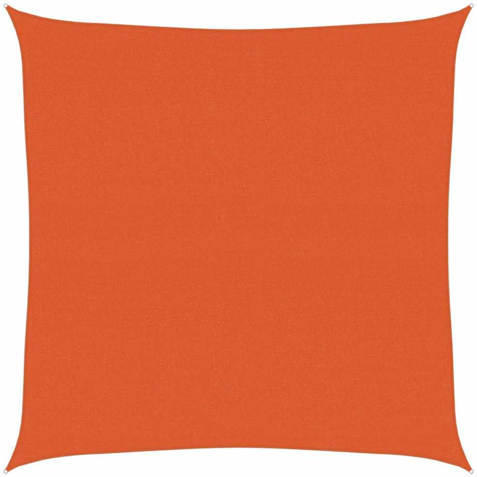 Burė nuo saulės, oranžinė, 4x4m, HDPE, 160g/m², kvadratinė
