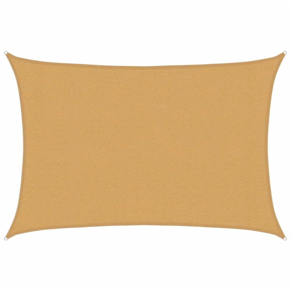 Burė nuo saulės, smėlio, 3x4m, HDPE, 160g/m², stačiakampė