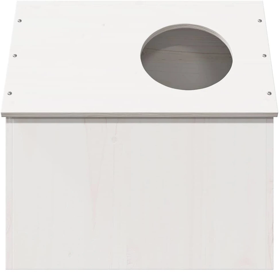 Cat House Balta 41x50x50 cm Pušies masyvo