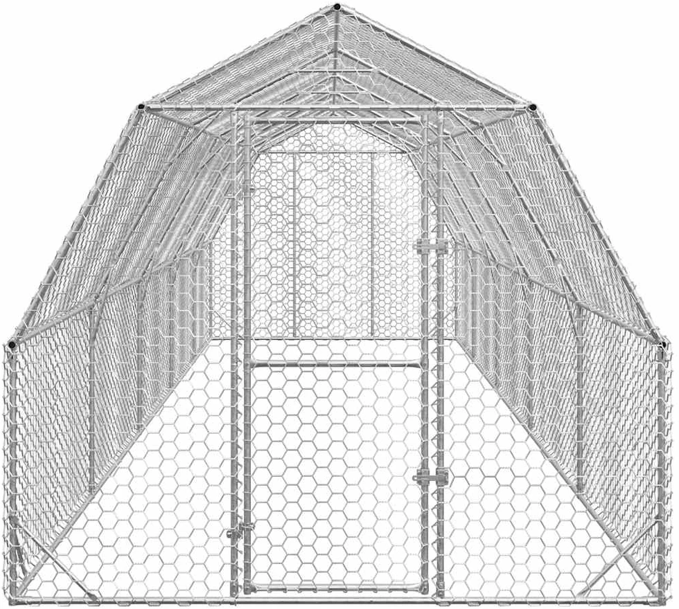 Chicken Run 2,5x10x2,25 m cinkuotas plienas