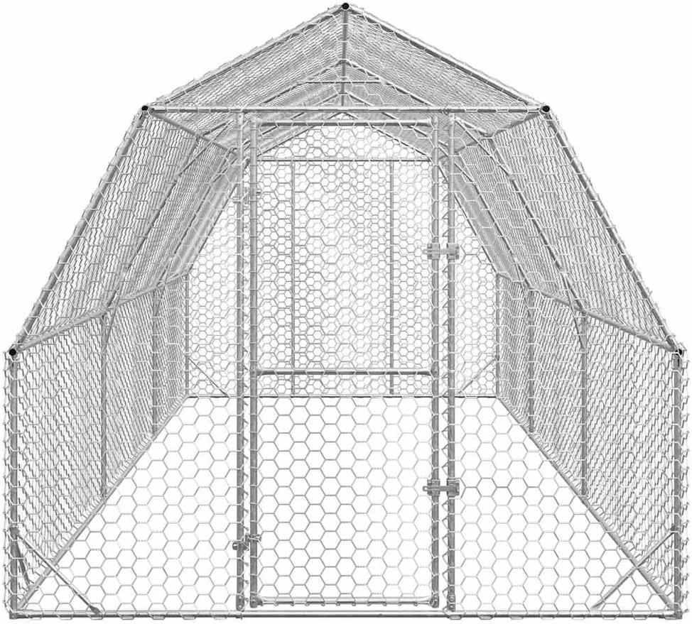 Chicken Run 2,5x6x2,25 m cinkuotas plienas