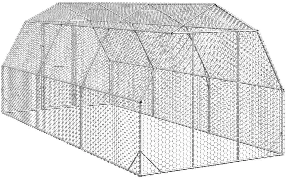 Chicken Run 2,5x6x2,25 m cinkuotas plienas