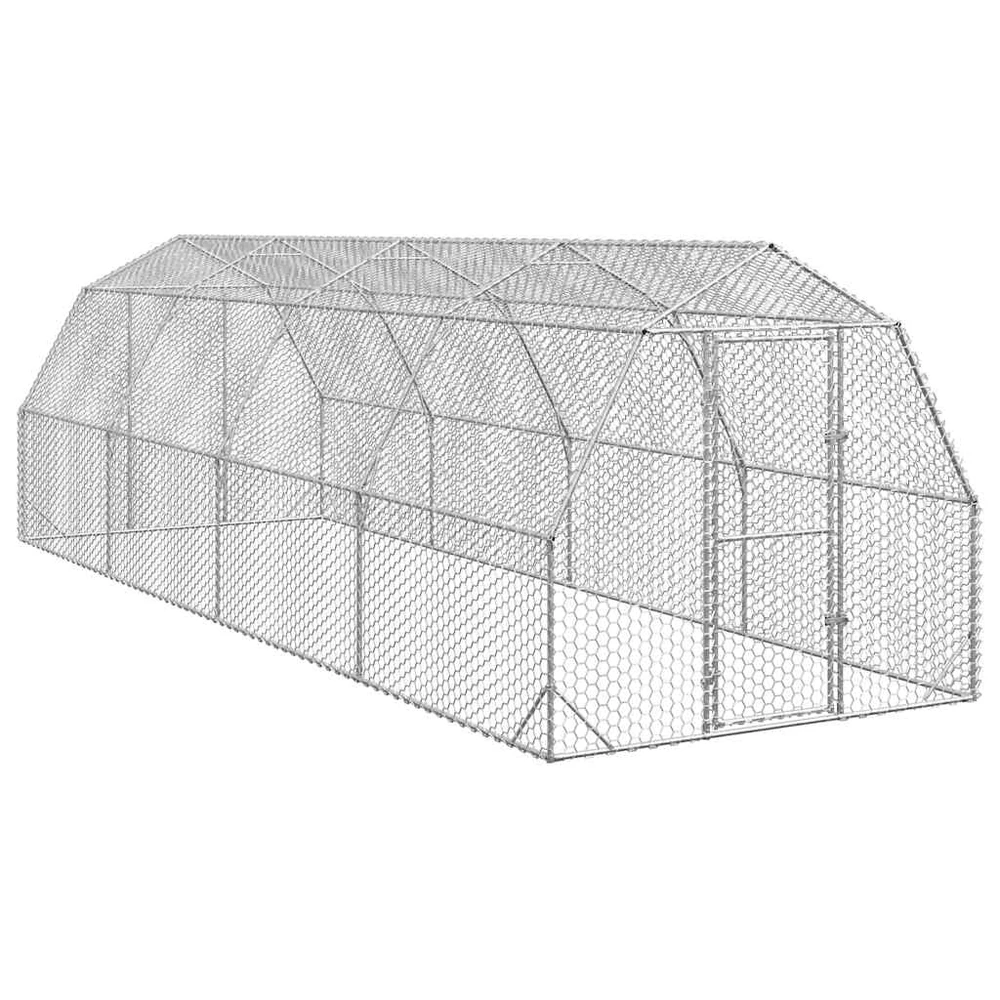 Chicken Run 2,5x8x2,25 m cinkuotas plienas