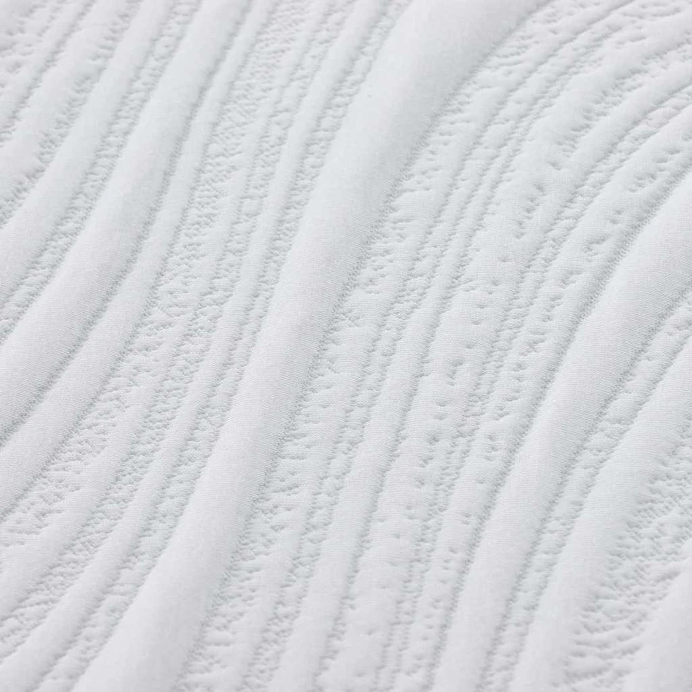 Čiužinys Balta ir pilka 100 x 200 cm Žakardinis audinys