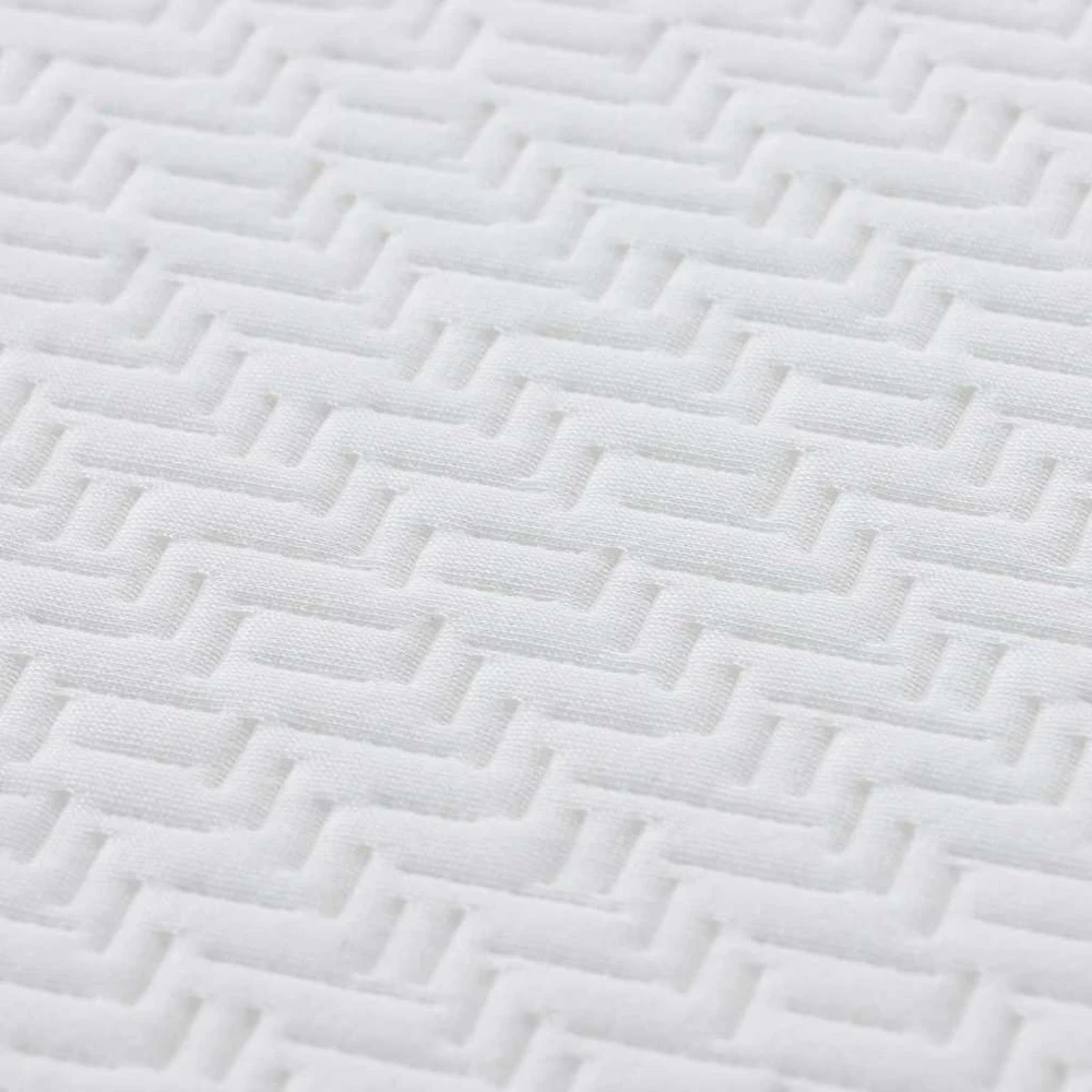 „Memory Foam“ čiužinys Vidutinis 200 x 200 cm Balta ir pilka