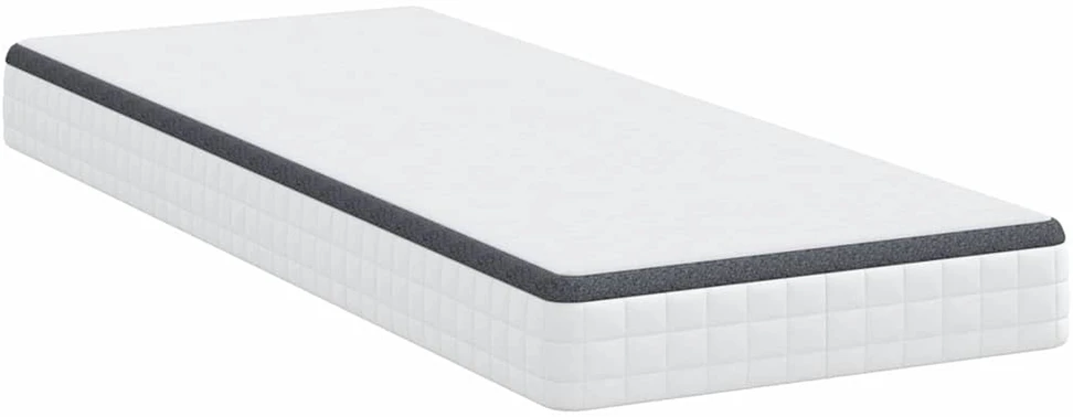 Čiužinys Vidutinio minkštumo 80 x 200 cm Balta ir pilka