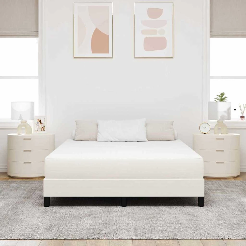 Čiužinys su čiužiniu Kreminė 140 x 200 cm audinys
