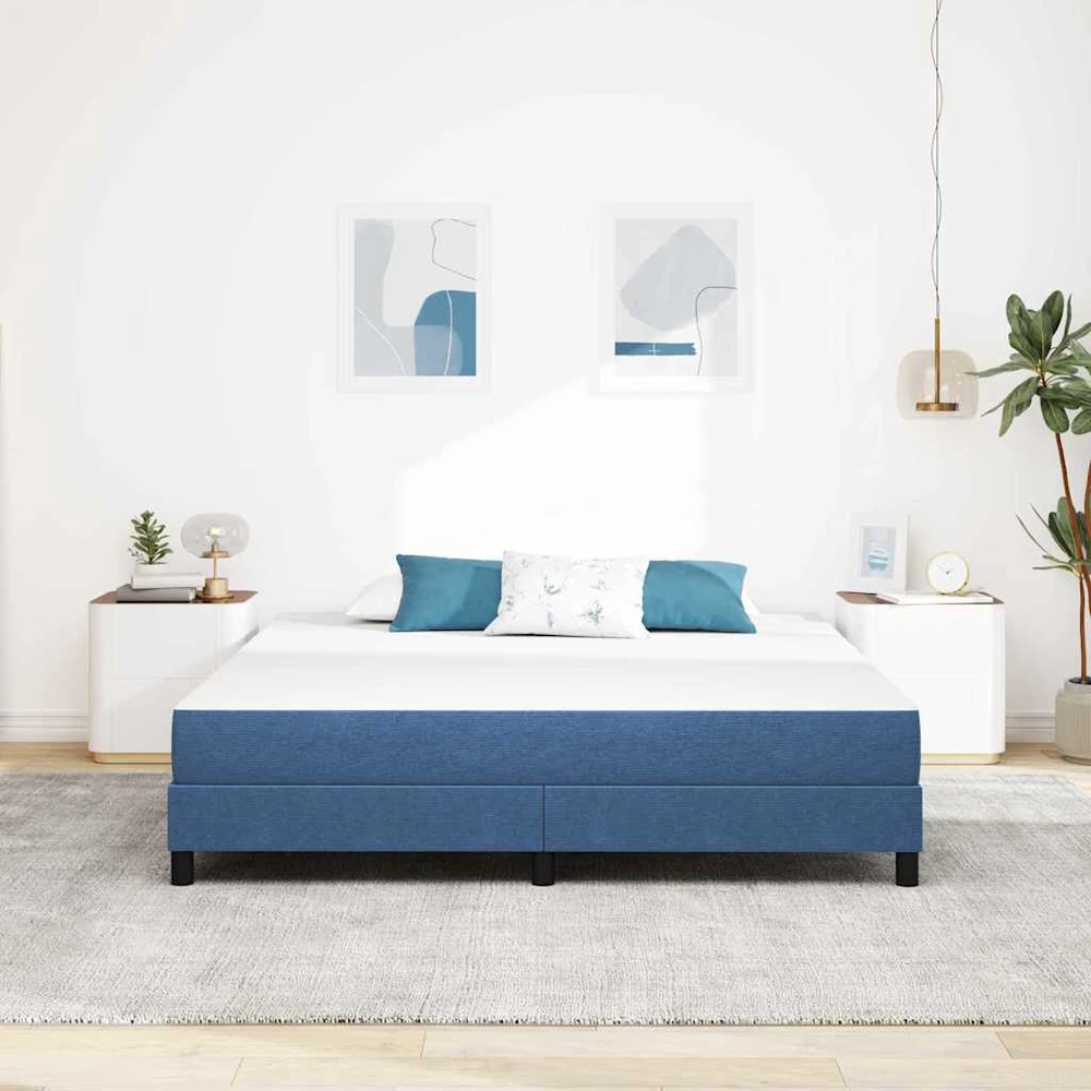 Čiužinys su čiužiniu Mėlyna 180 x 200 cm audinys