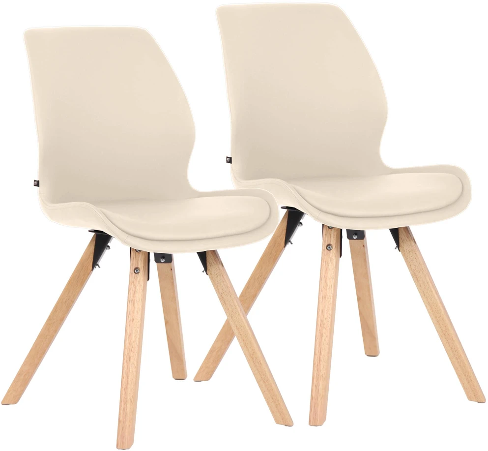 Clp Trading Mville 2 dirbtinės odos kėdžių rinkinys "Luna