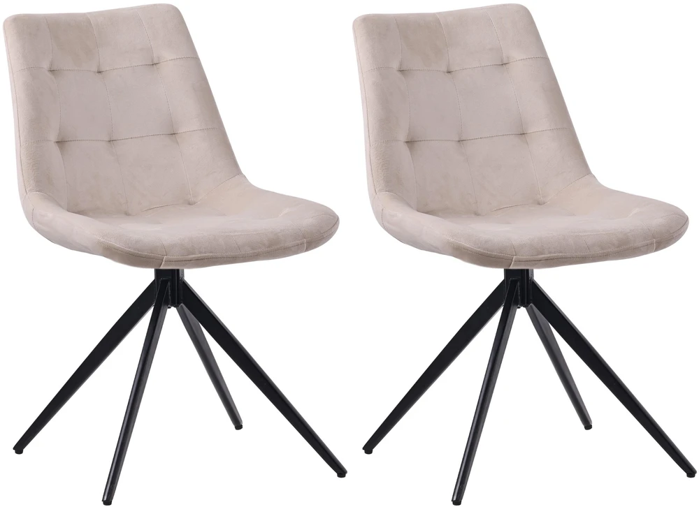 Clp Trading Mville 2 valgomojo kėdžių komplektas Merna, aksominis
