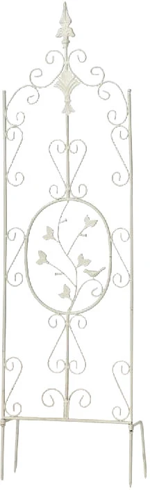 Clp Trading Grotelė augalams Burgus 122 x 35 cm antikvarinė balta