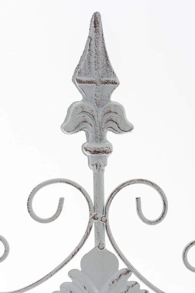 Clp Trading Grotelė augalams Burgus 122 x 35 cm antikvarinė balta