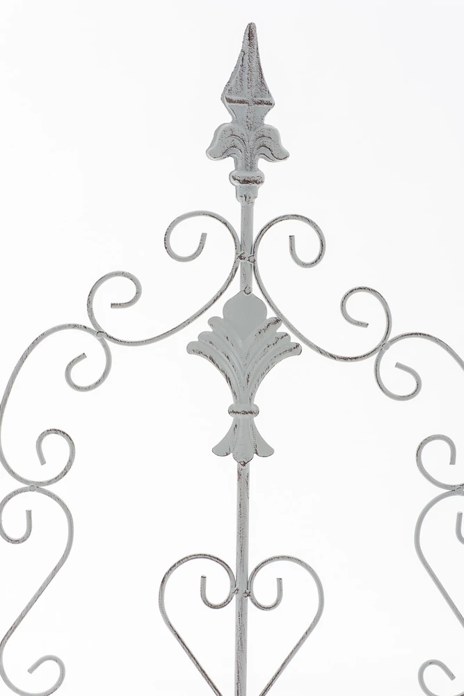 Clp Trading Grotelė augalams Burgus 122 x 35 cm antikvarinė balta