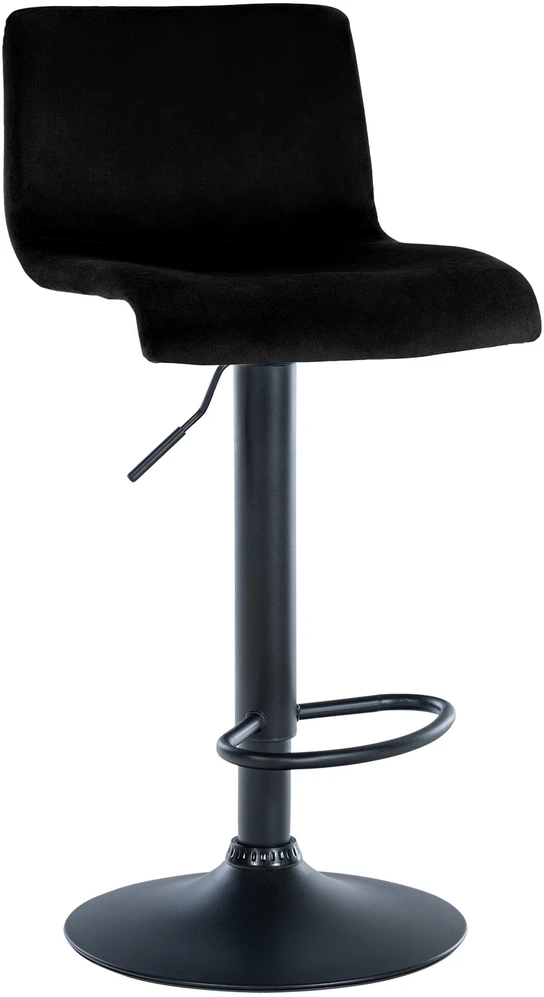 Clp Trading Mville Baro kėdė Hoover, aksominė, juoda