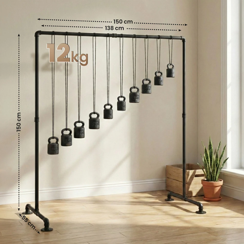 Clp Trading Mville Drabužių kabykla Jersey 55x150x150