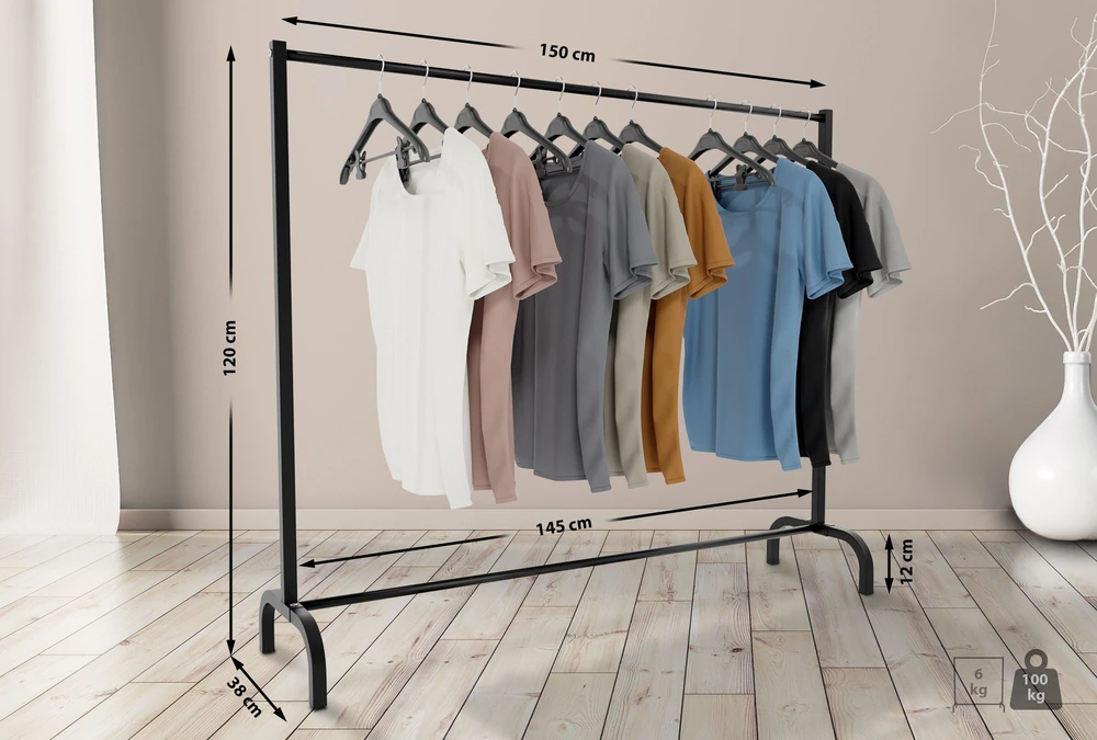 Clp Trading Mville Drabužių kabykla Lara 150x38x120