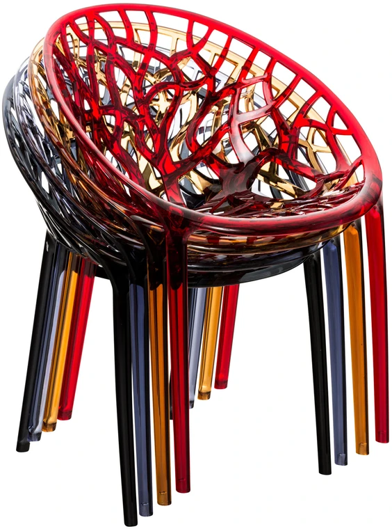 Clp Trading Mville 2 vnt. sudedamų kėdžių komplektas CRYSTAL