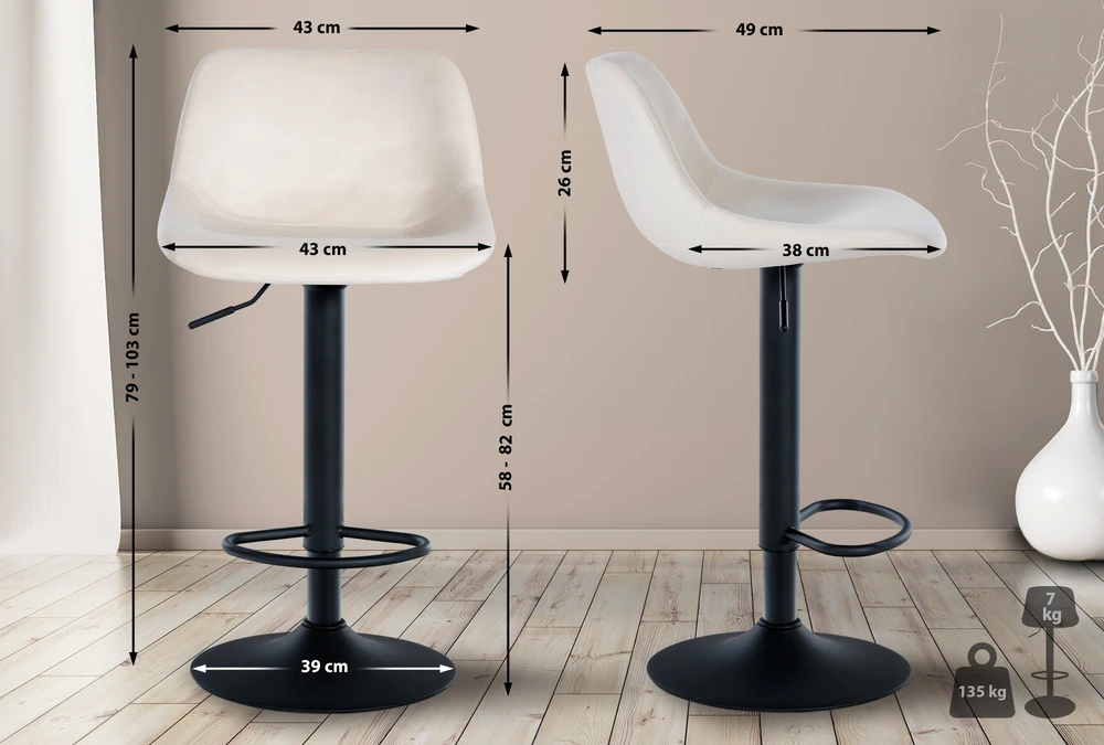 Clp Trading Mville Baro kėdė Loft Velvet