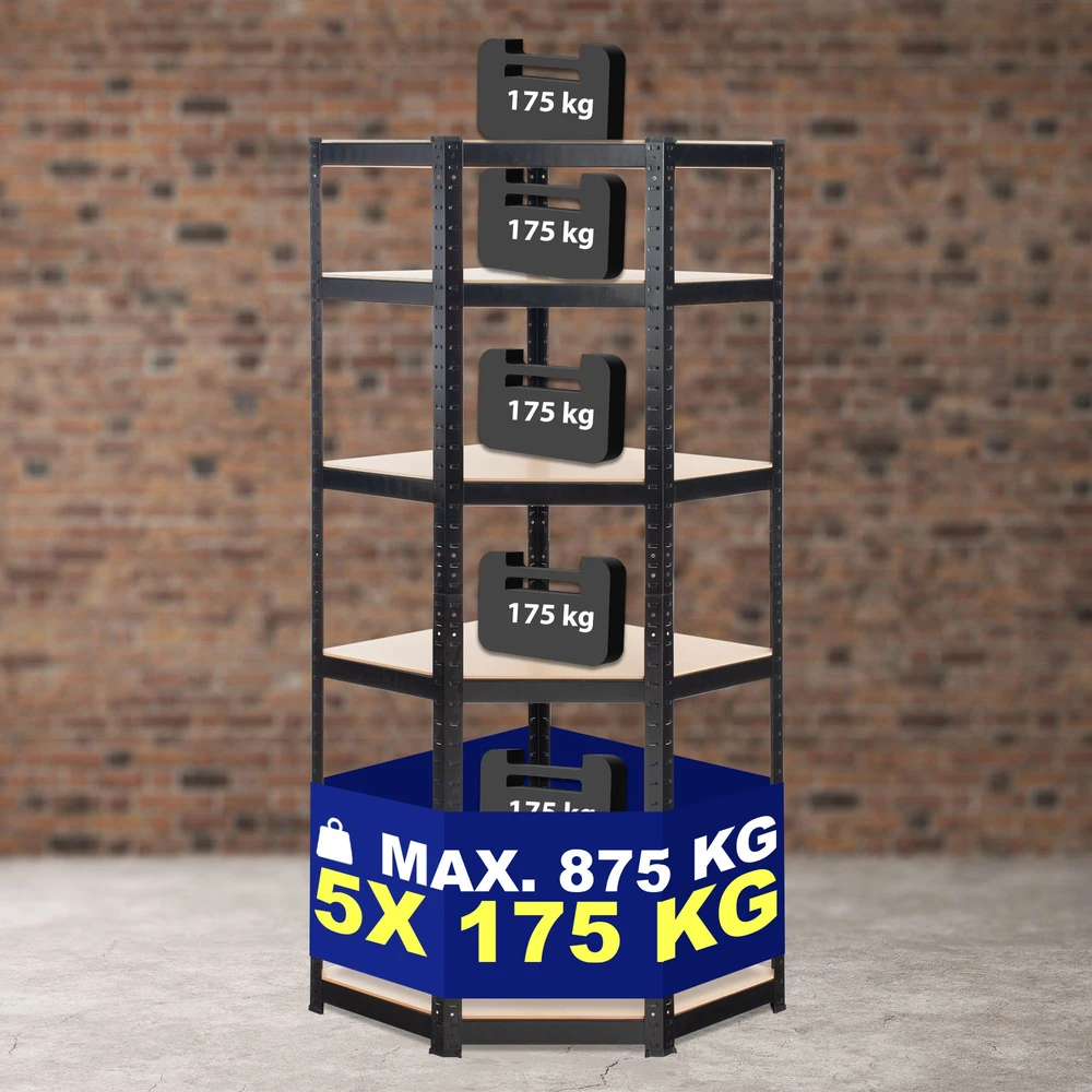 Clp Trading Mville Kampinė lentyna „Flint 180“