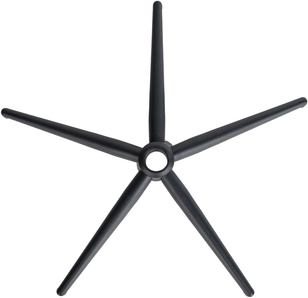 Clp Trading Mville Kampinis 65 cm biuro kėdės pagrindas, juodas, metalinis