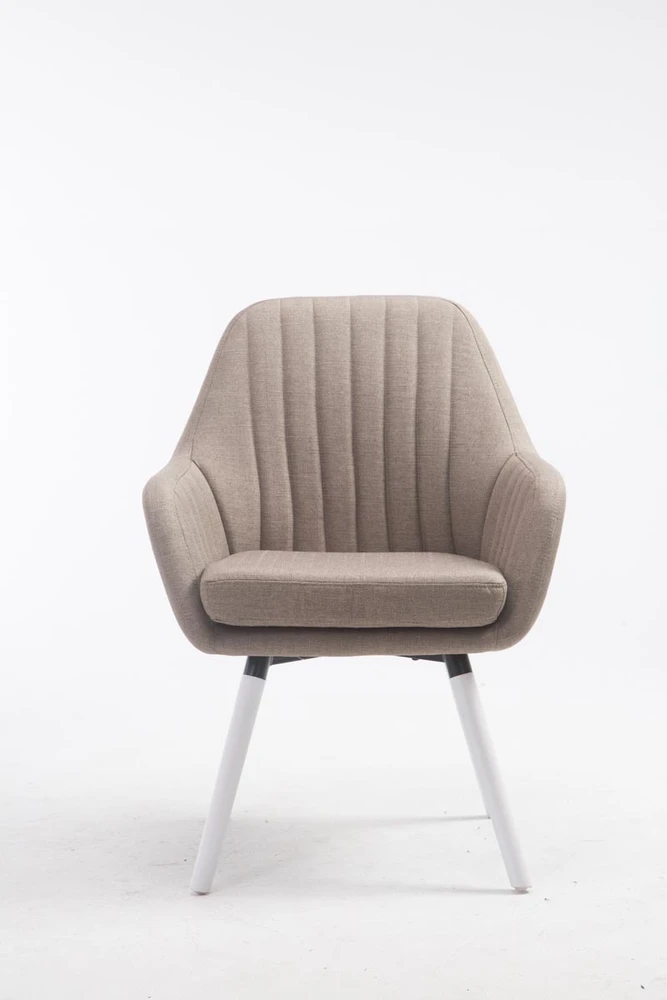 Clp Trading Kėdė Florian Fabric rusvos spalvos, balta