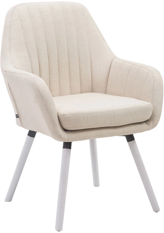 Clp Trading Kėdė Florian Fabric kreminė, balta