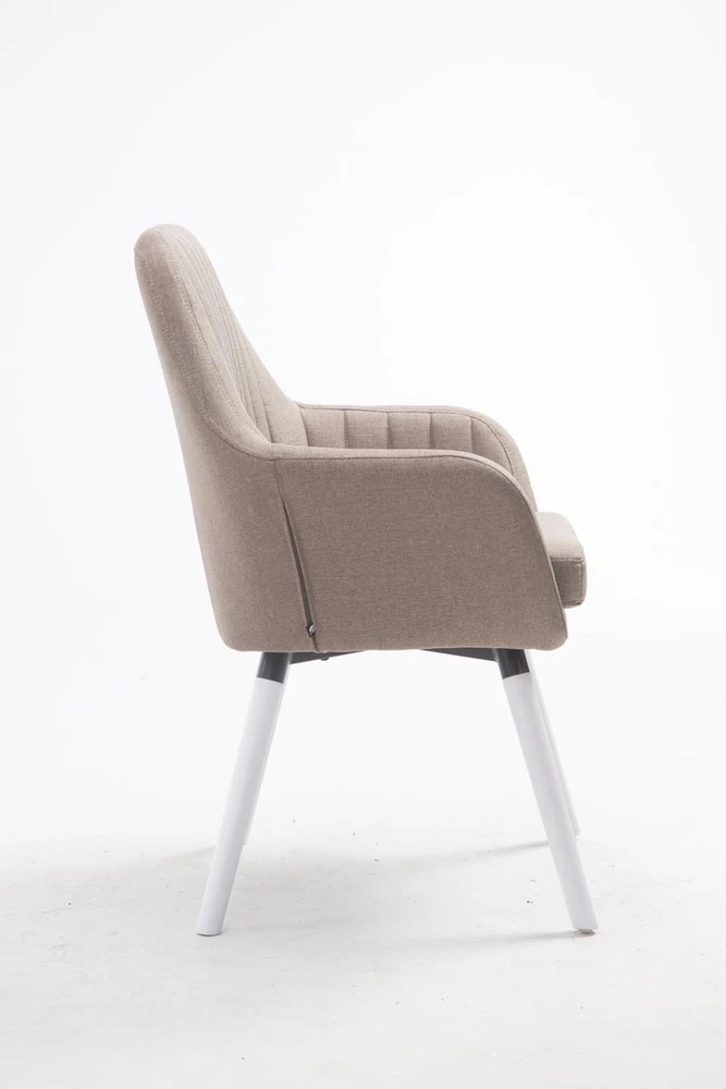 Clp Trading Kėdė Florian Fabric rusvos spalvos, balta