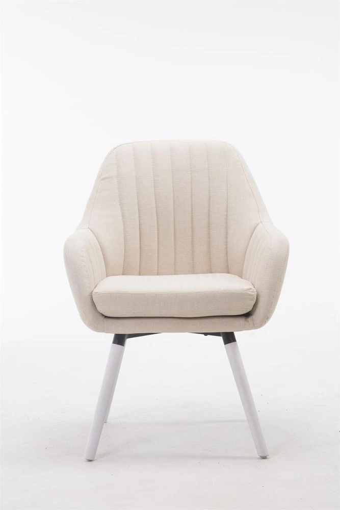 Clp Trading Kėdė Florian Fabric kreminė, balta