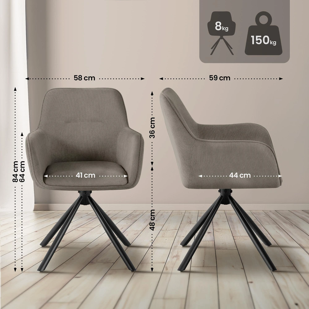Clp Trading Kėdė „Tipton Cord“