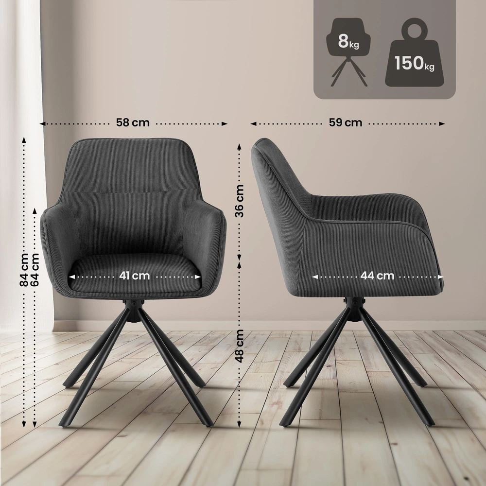 Clp Trading Kėdė „Tipton Cord“